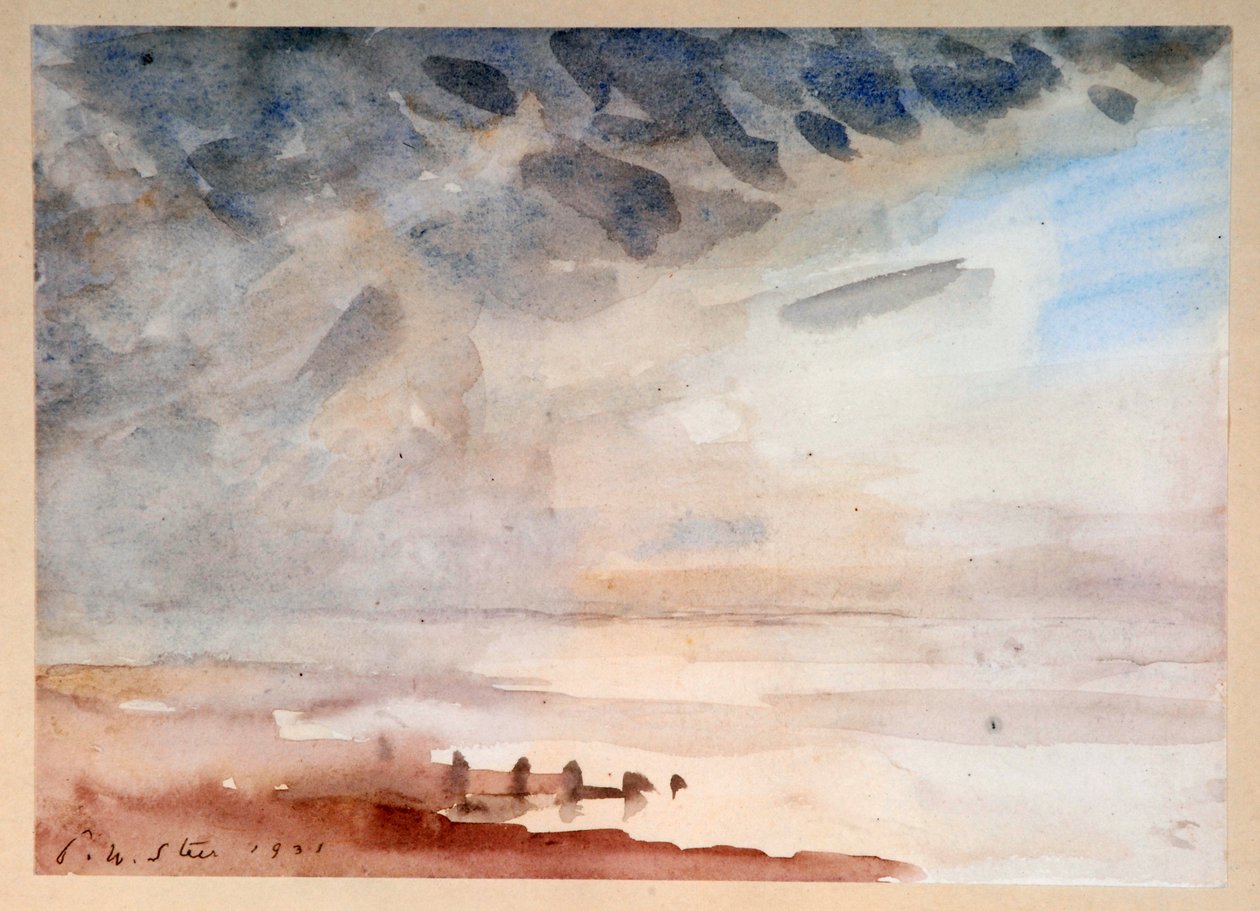 Zamračený den, Whitstable od Philip Wilson Steer