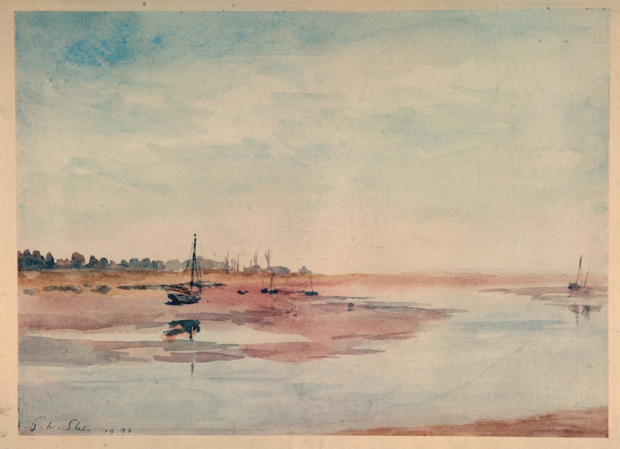 Stranded Fishing Boats, Maldon od Philip Wilson Steer