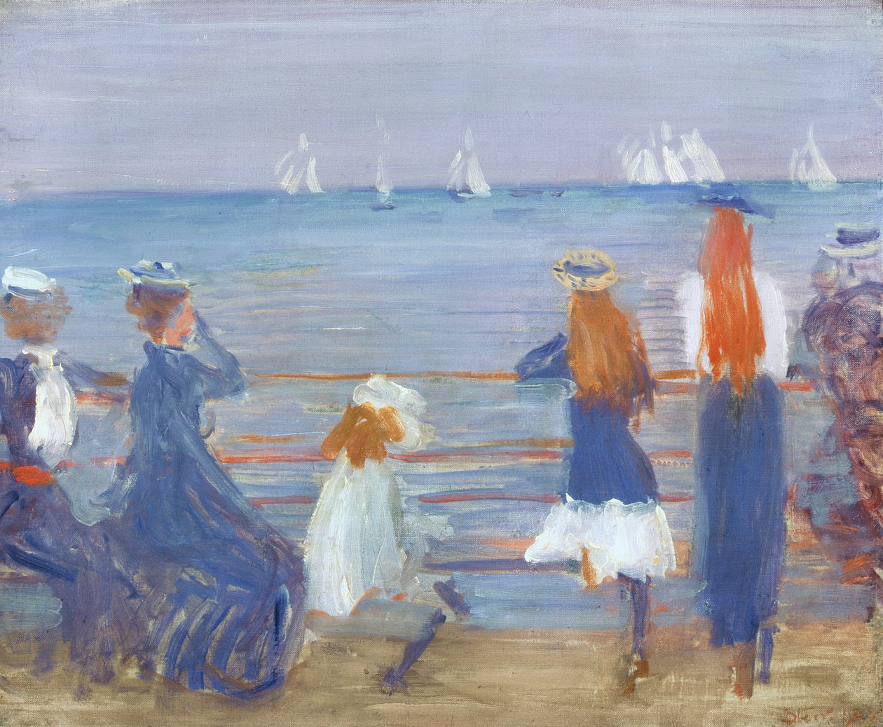 Sledování regaty v Cowes, 1892 od Philip Wilson Steer