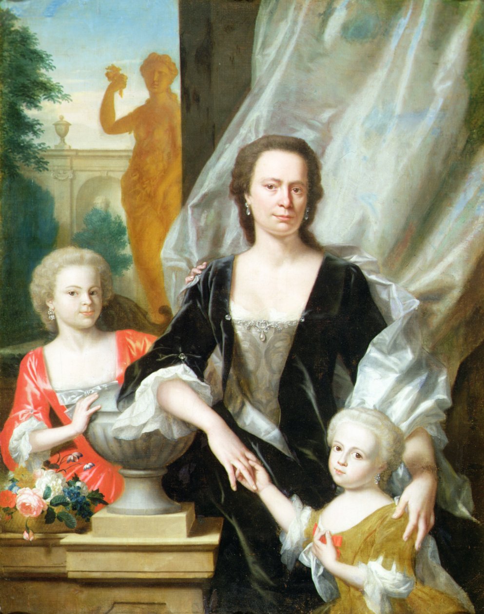 Sybilla Volkera Sighterman se svými dcerami od Philip van Dyck