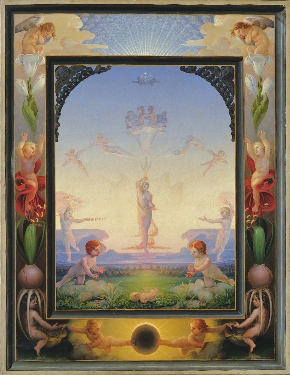 Ráno, 1808 od Philipp Otto Runge