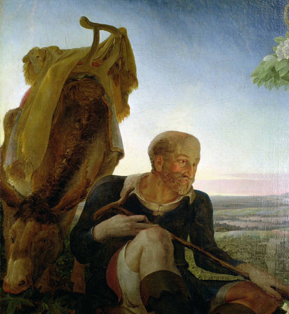 Svatý Josef z „Odpočinku na útěku do Egypta“, 1805-06 (detail 141645) od Philipp Otto Runge