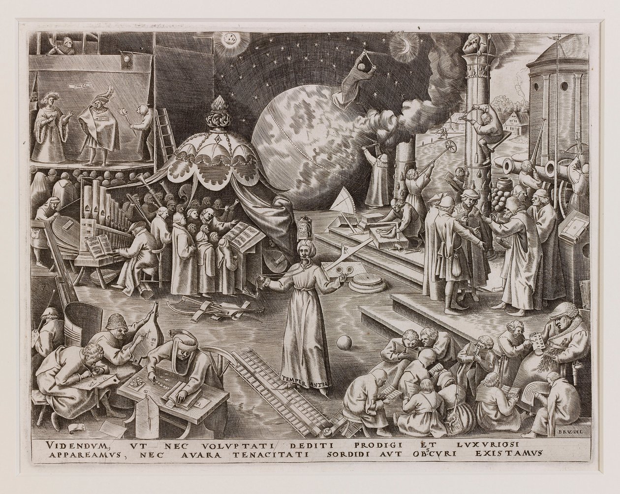 Temperantia Temperance ze Sedmi ctností, 1560. od Philipp Galle