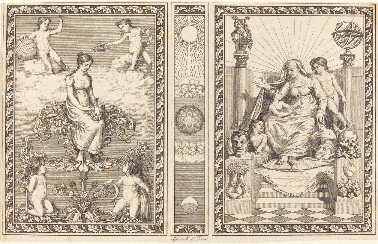Design pro kalendář od Philipp Otto Runge