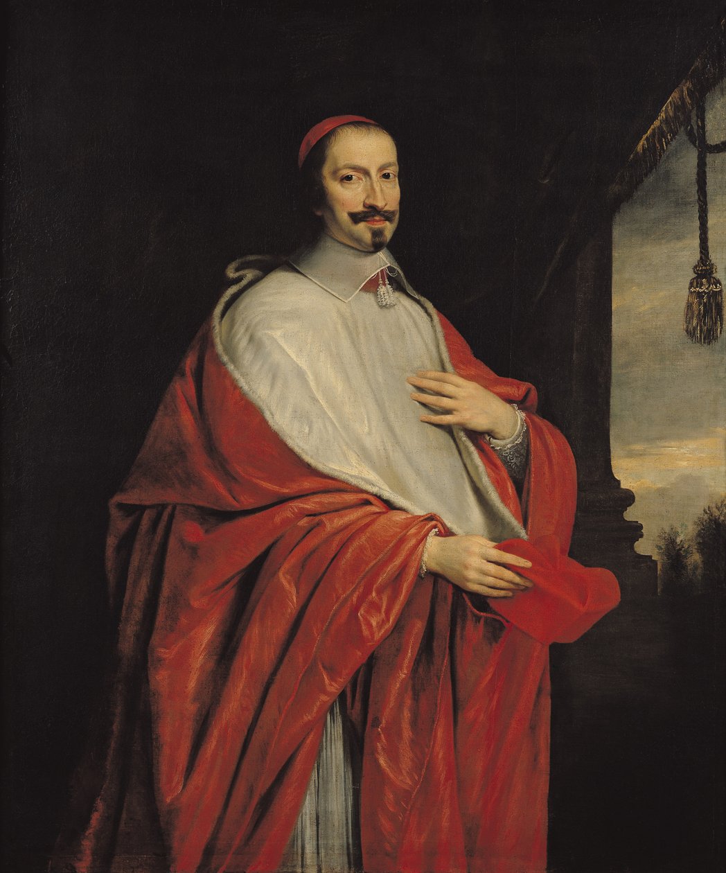 Portrét Julese Mazarina (1602–1661) od Philippe de Champaigne