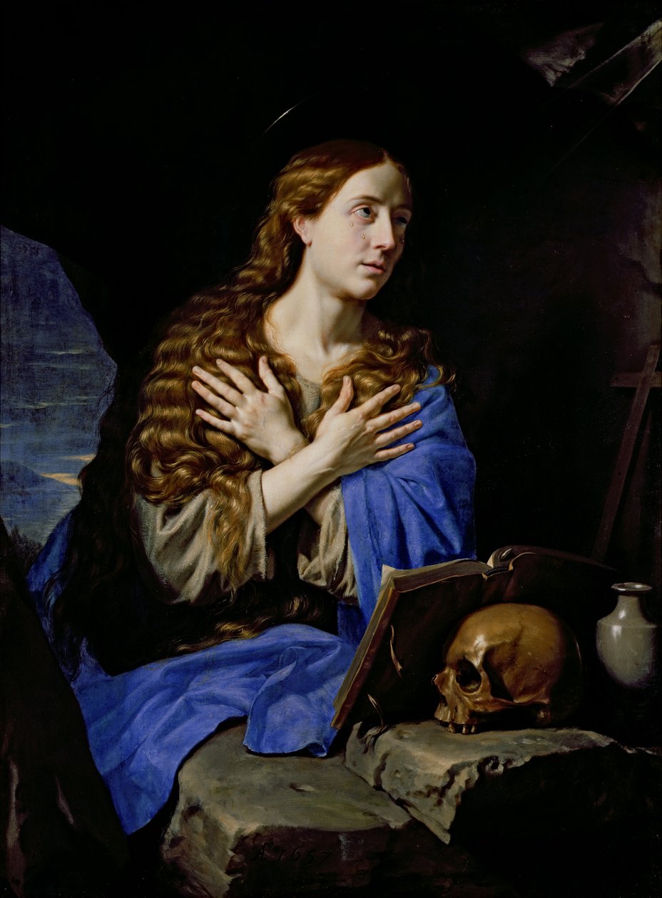 Kajícnice Magdalena, 1657 od Philippe de Champaigne