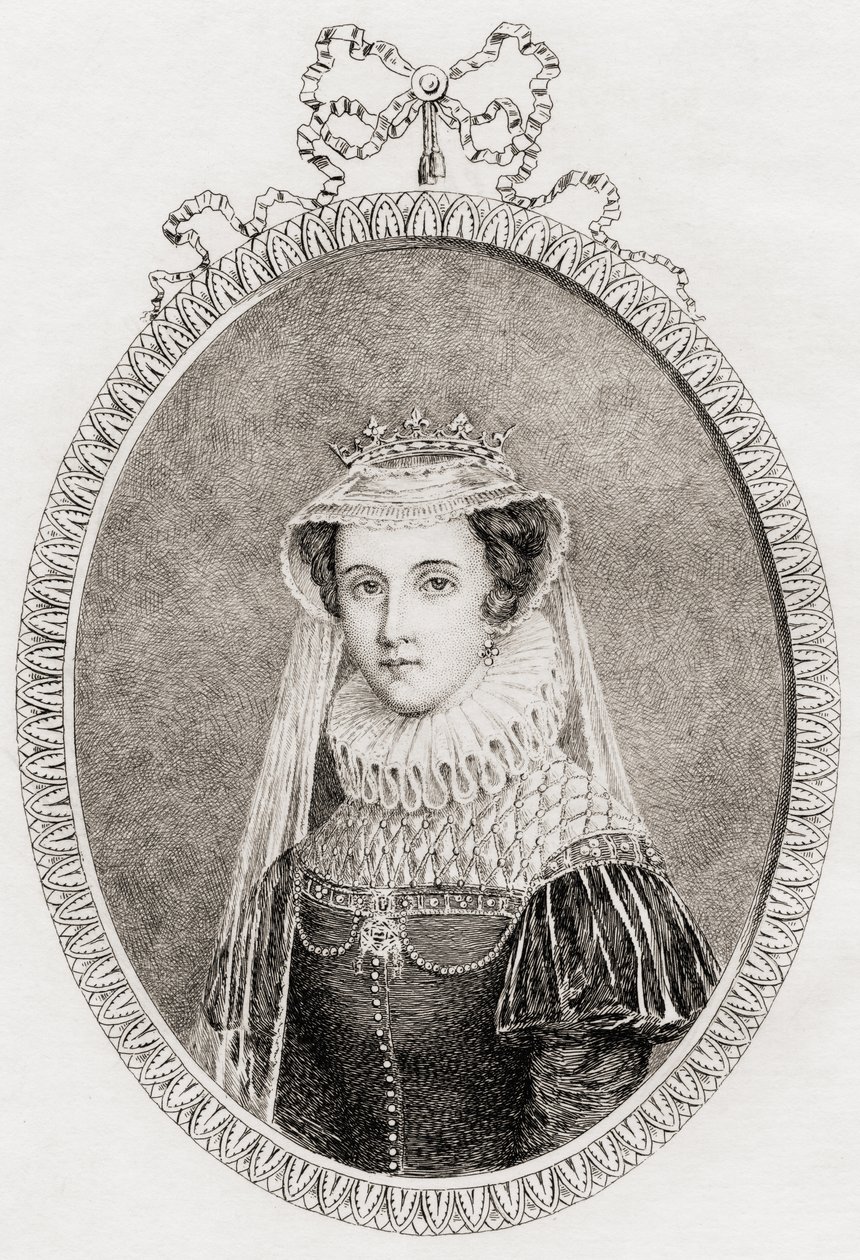 Marie královna Skotska (1542-87) také Marie Stuartovna od Philippe after Mercier