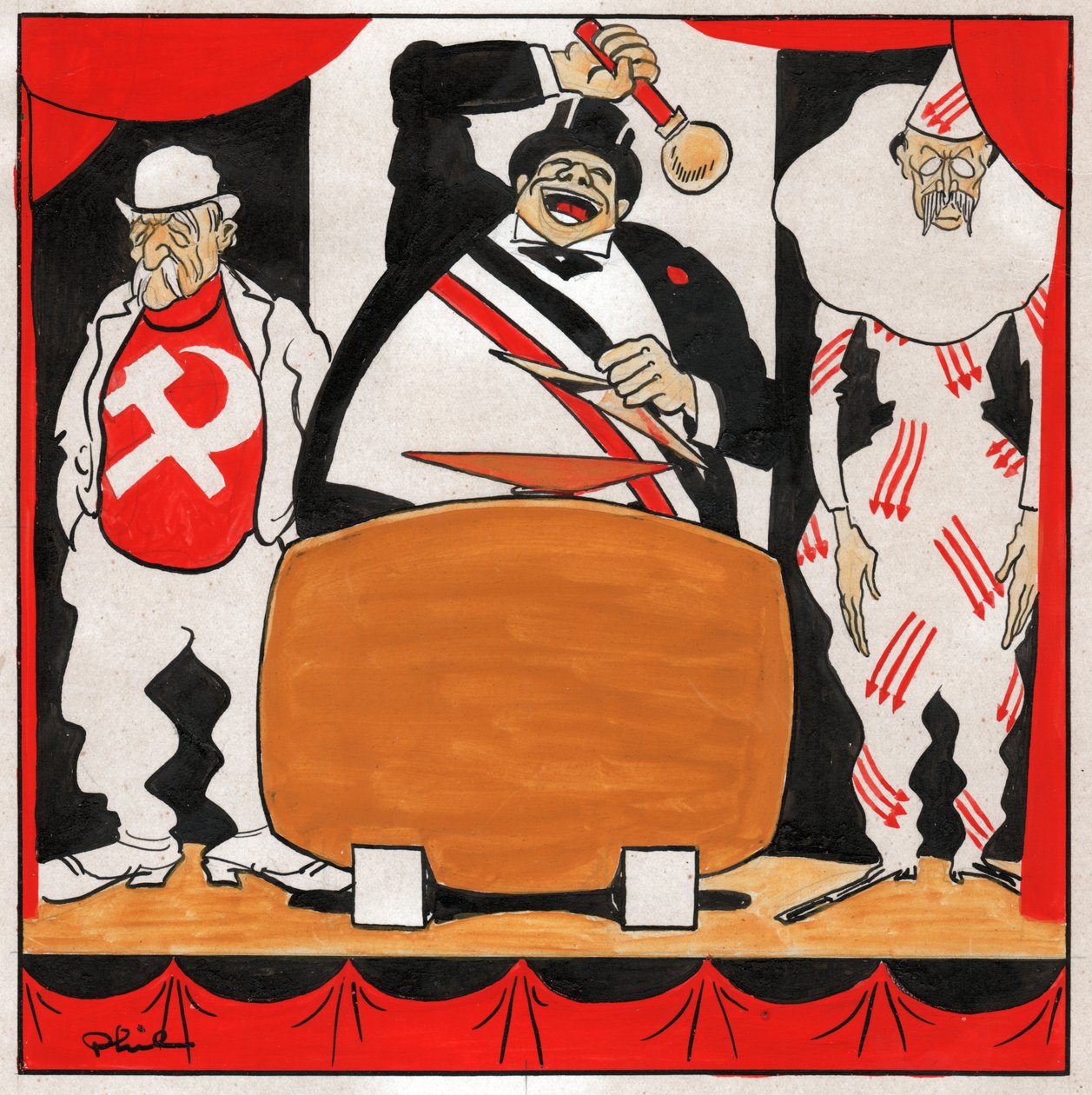 Leon Blum. 1930-1936 (rytina) od Philippe (1905 1940) Larquier