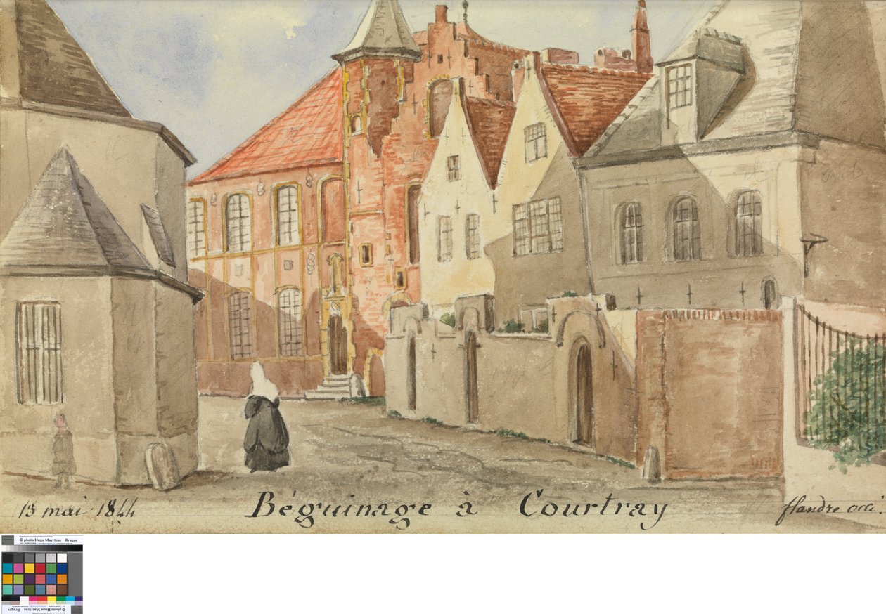 Začátek v Courtray od Philippe Auguste de Peellaert