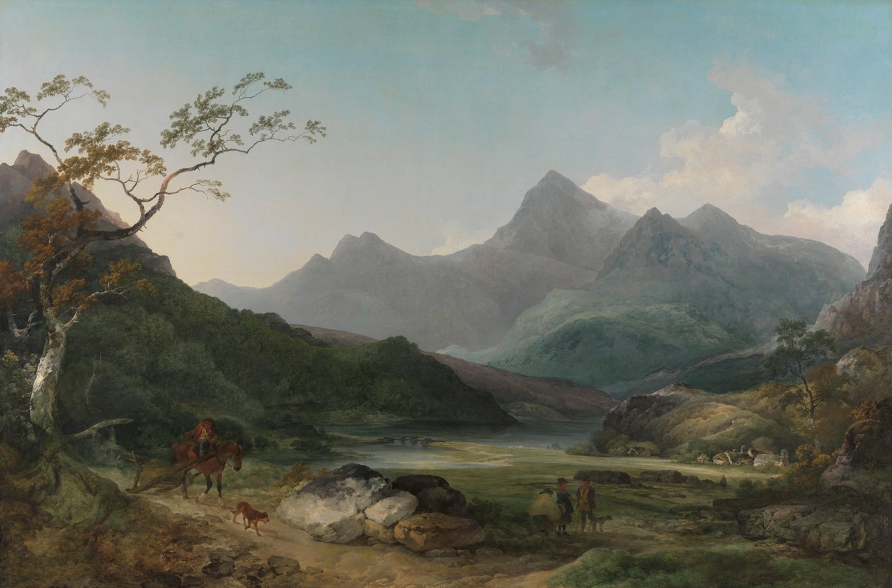 Snowdon z Capel Curig od Philippe Jacques de Loutherbourg