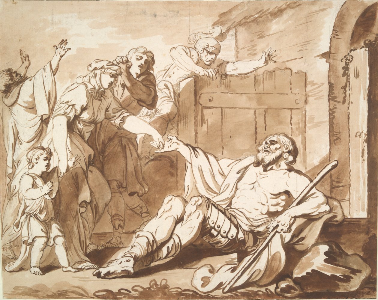 Slepý Belisarius od Philippe Louis Parizeau