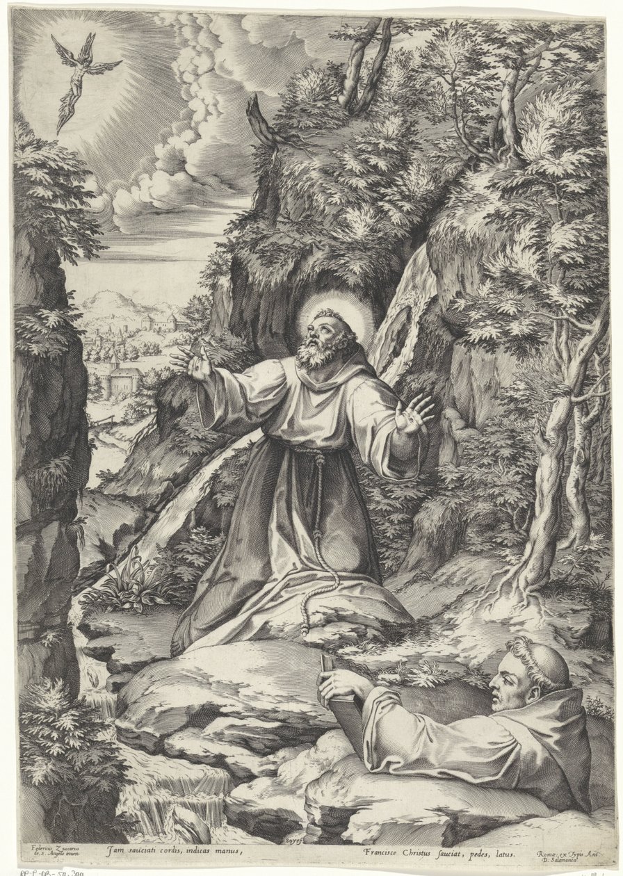 František z Assisi dostává stigmata od Philippe de Soye