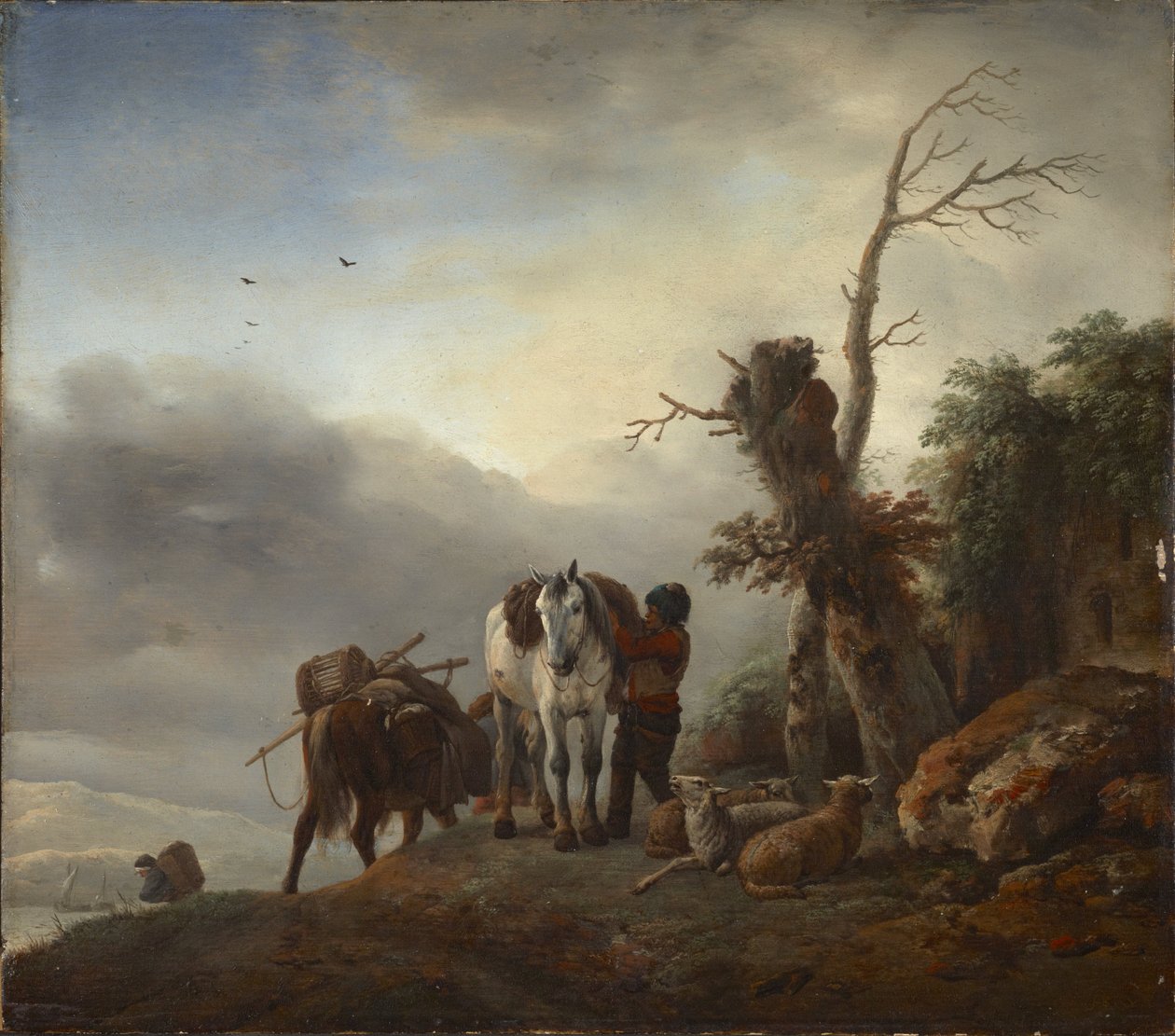 Krajina s koňmi od Philips Wouwerman