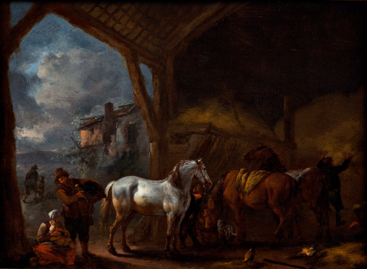 Stáj od Philips Wouwerman