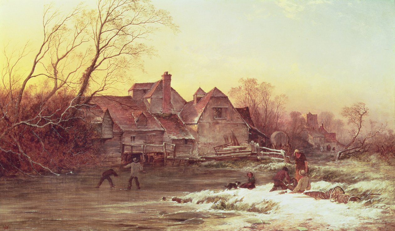 Zimní scéna od Philips Wouwerman