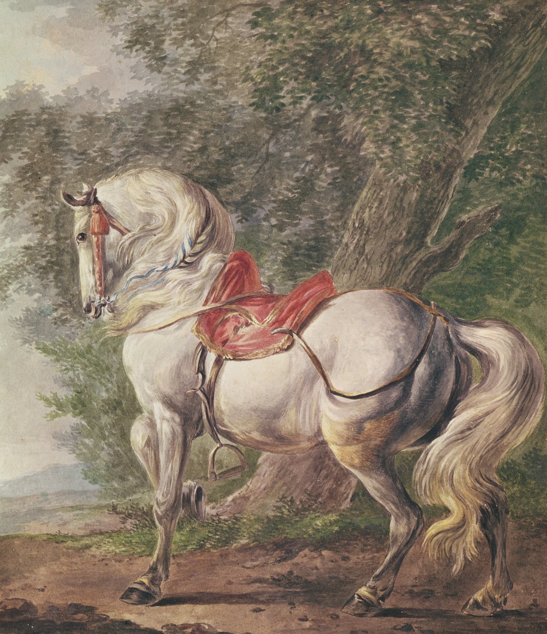 Bílý kůň od Philips Wouwerman