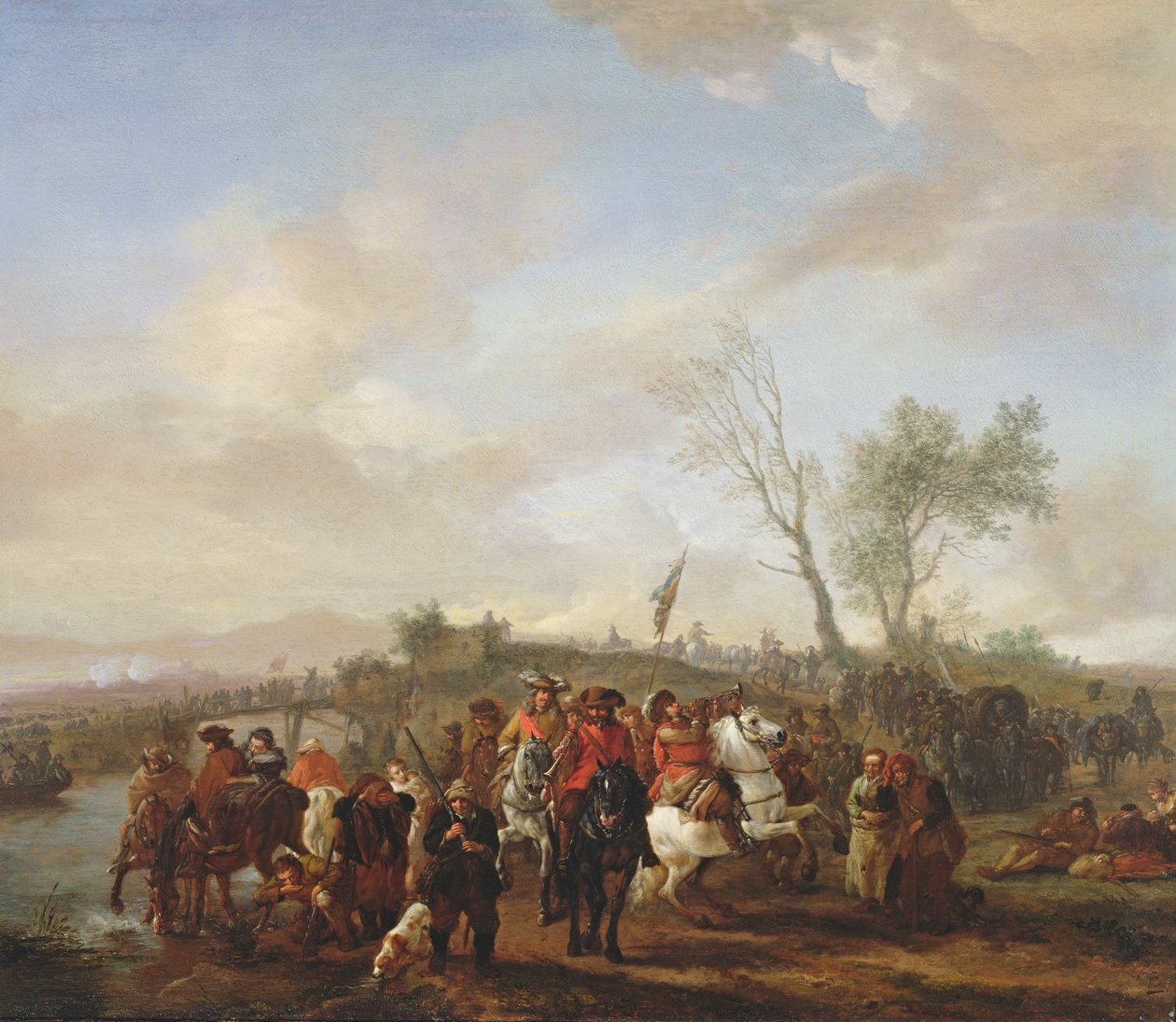 Armáda na pochodu (panel) od Philips Wouwerman