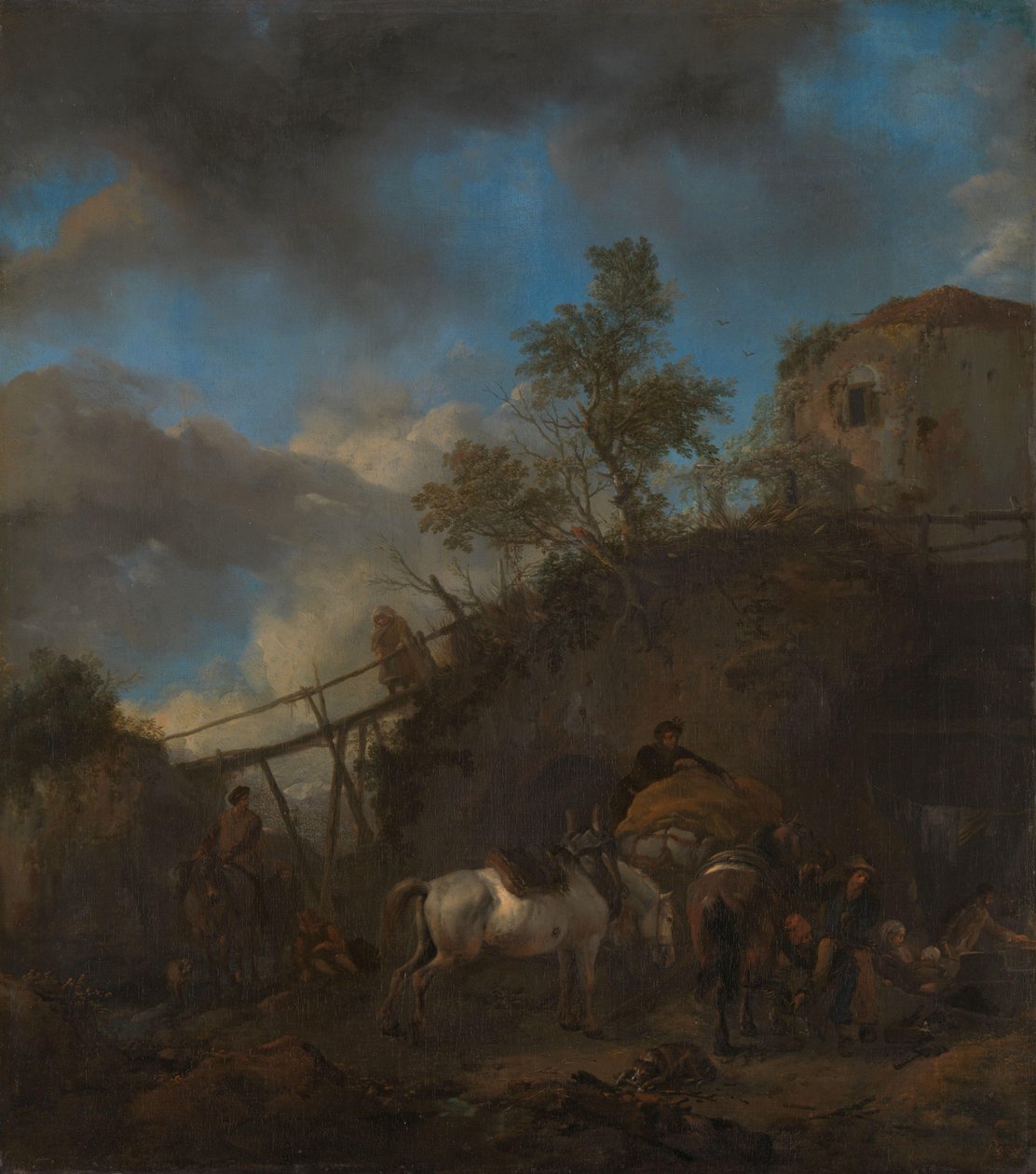 Kovář podkování koně od Philips Wouwerman