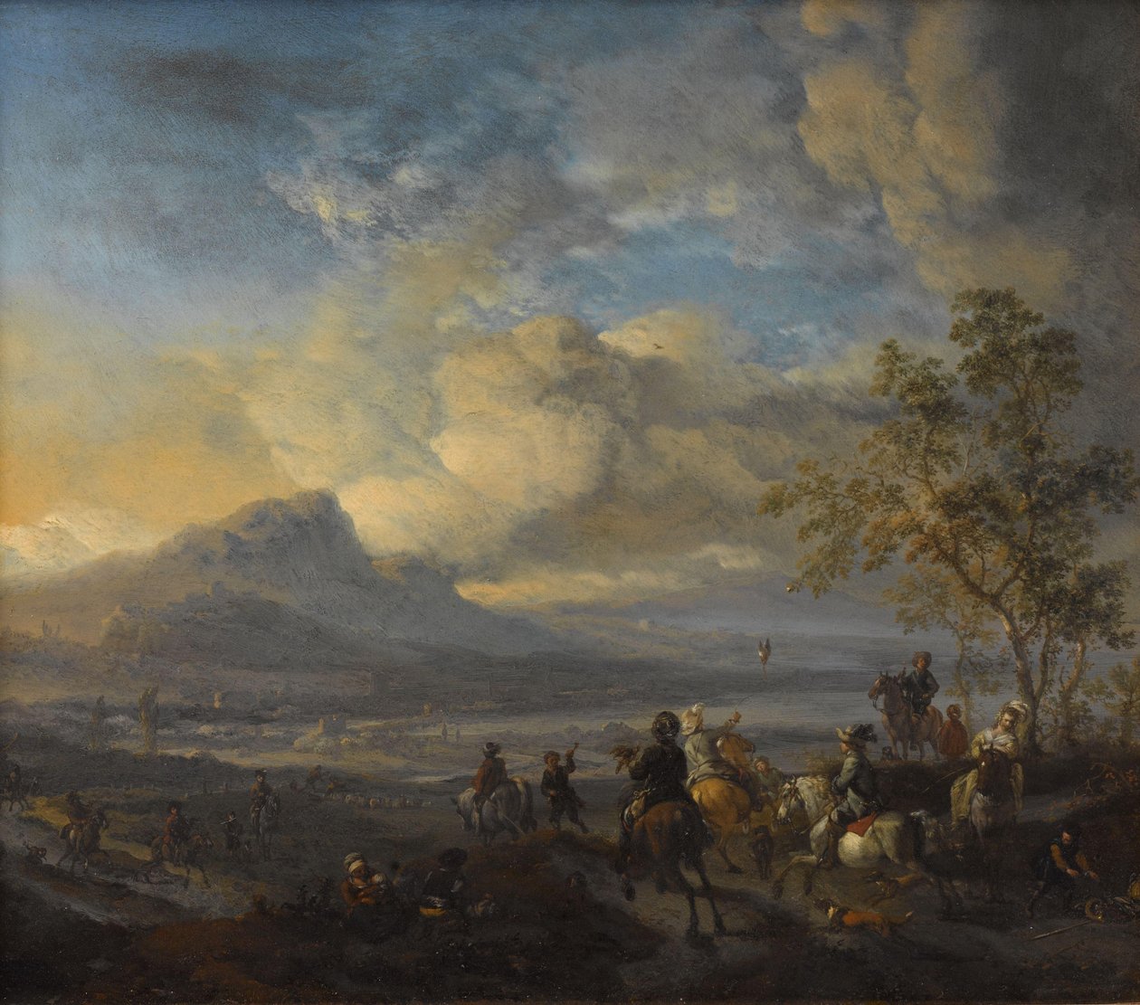 Falcon Hunt od Philips Wouwerman