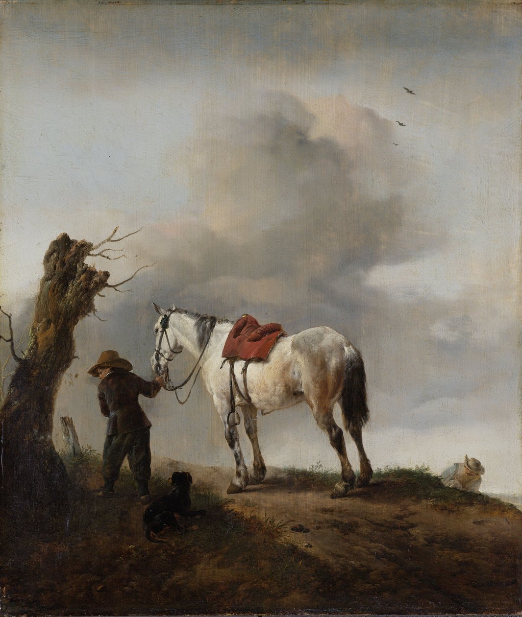 Šedý kůň, kolem roku 1646 od Philips Wouwerman