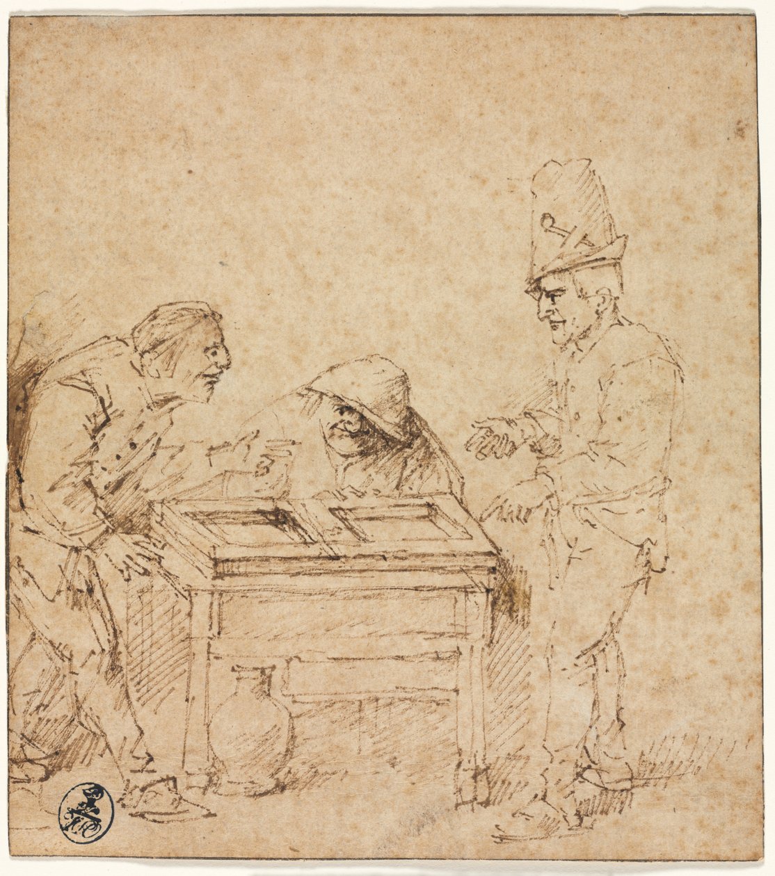 Hráči Tric-Trac, c. 1660. od Philips de Koninck