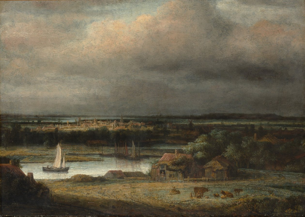 Wide River Landscape, c.1648-49 od Phillips de Koninck
