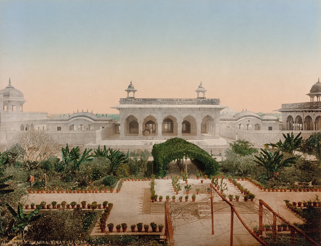 Agra. Diwan-i-Chas od Photoglob Co. (Zurich, active c. 1890 1910)