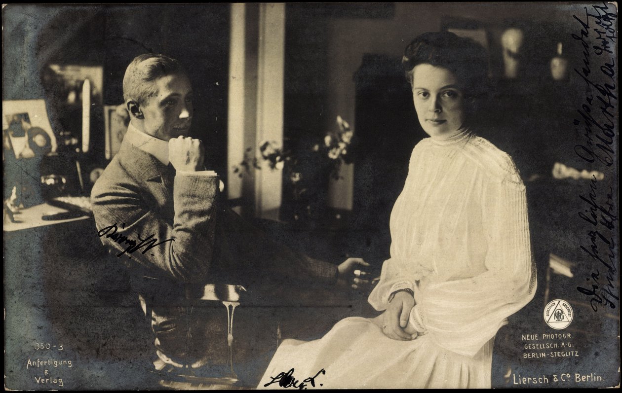 Vévodkyně Cecilie s Vilémem Pruským od Photographer German