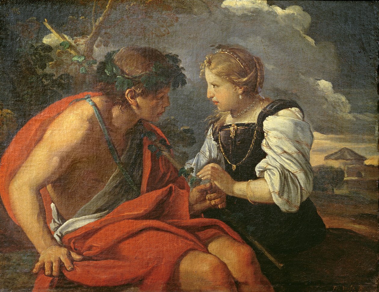 Bakchus a Ariadna od Pier Francesco Mola