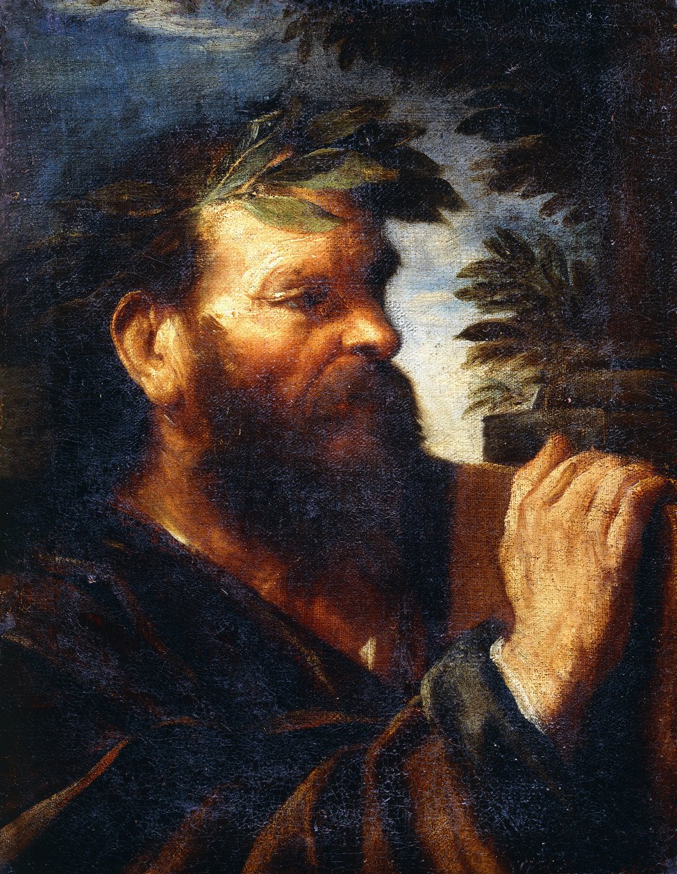 Hlava mudrce, od Pier Francesco Mola