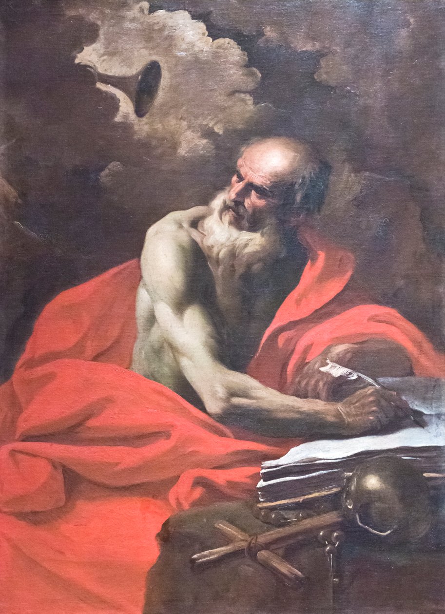 Svatý Jeroným (olej na plátně) od Pier Francesco Mola