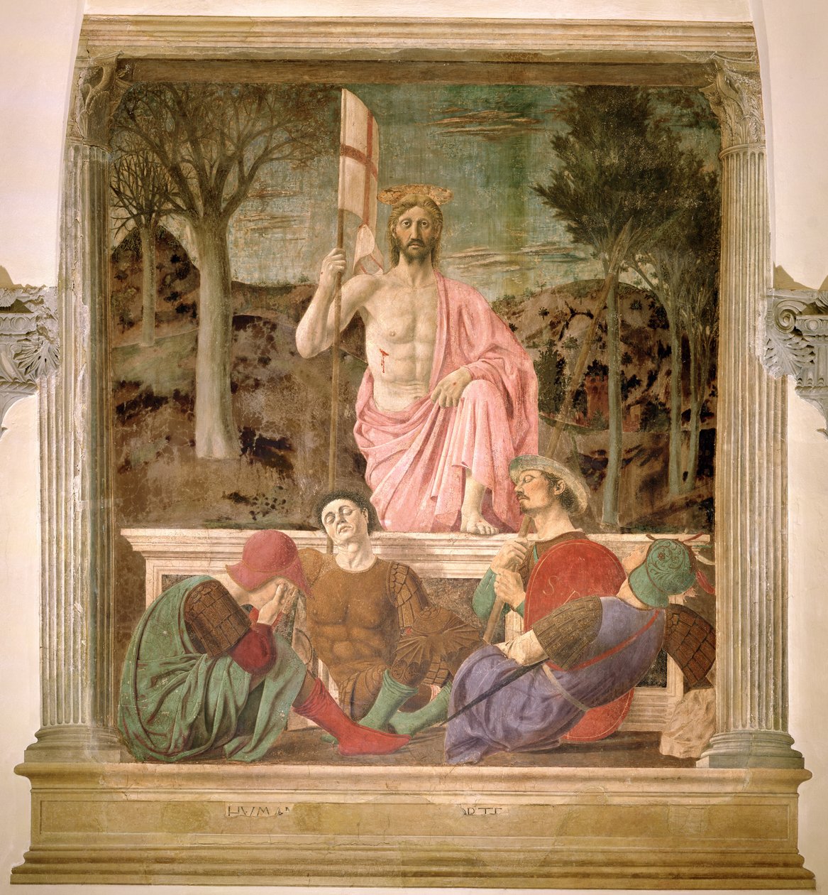 The Resurrection, c.1463 (viz také 109787, 205585, 205586) od Piero della Francesca