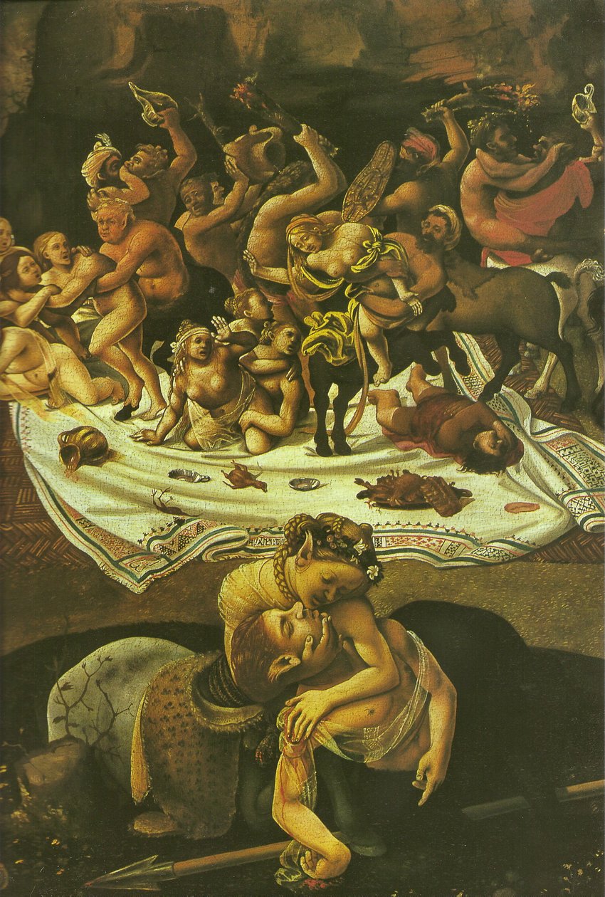 Bitva u Lapithů a Kentaurů od Piero di Cosimo