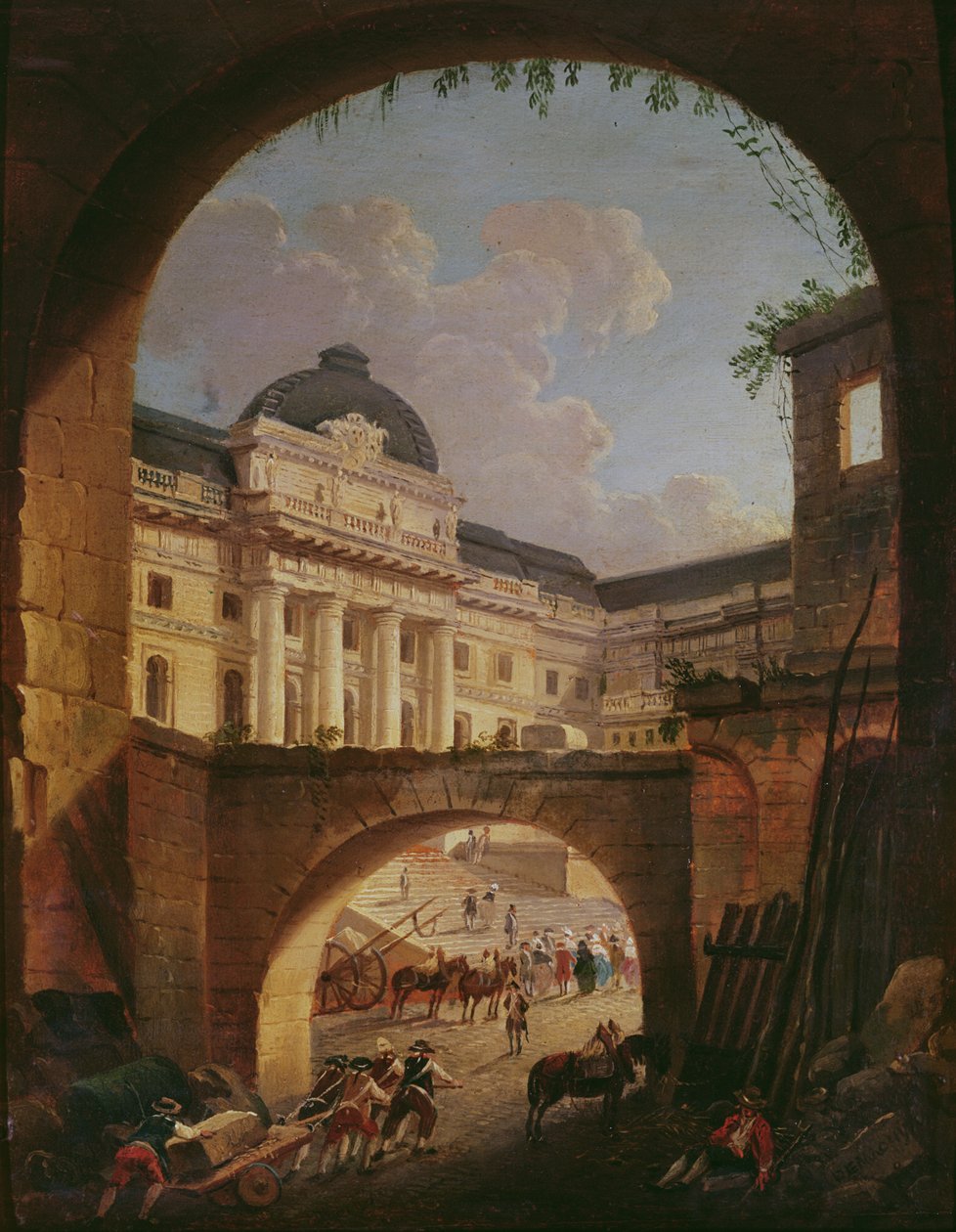 Palais de Justice, Paříž, od Pierre Antoine Demachy