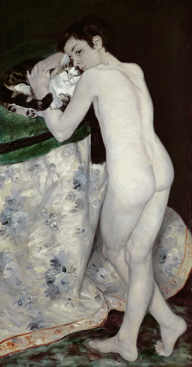 Chlapec s kočkou, 1868 od Pierre Auguste Renoir