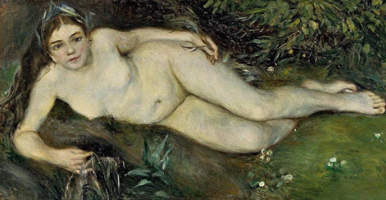 Nymph by a Stream, 1869-70 od Pierre Auguste Renoir