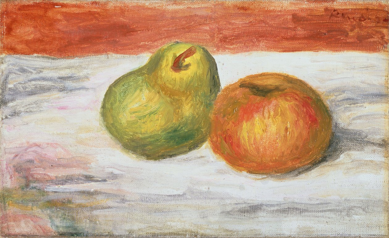 Jablko a hruška, 1909-11 od Pierre Auguste Renoir