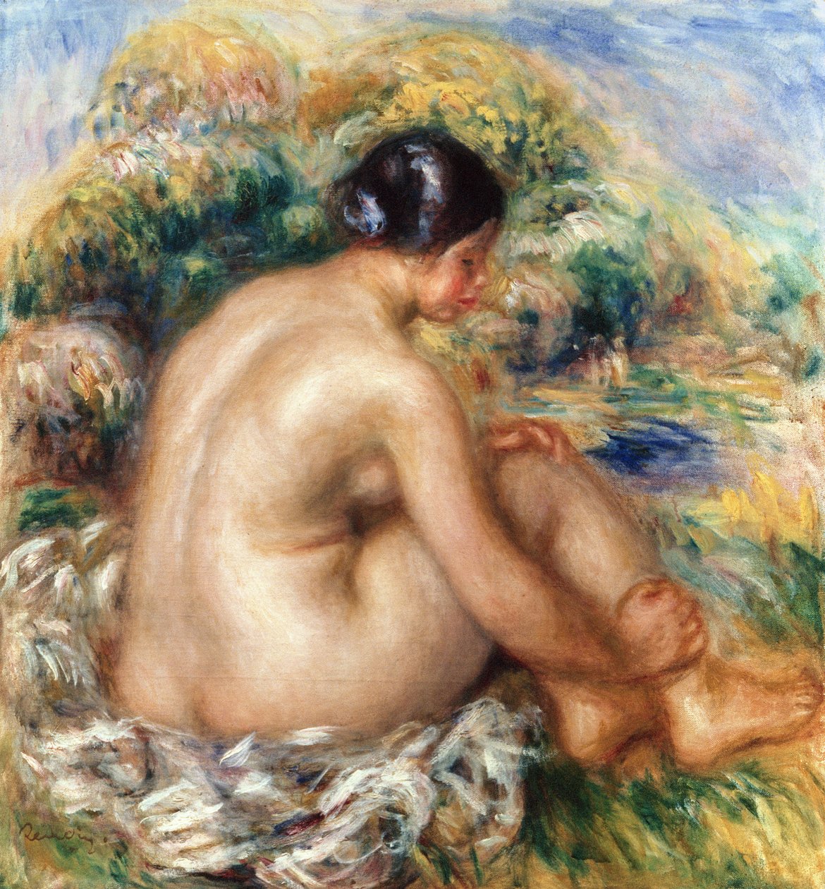 Bather, 1915 od Pierre Auguste Renoir