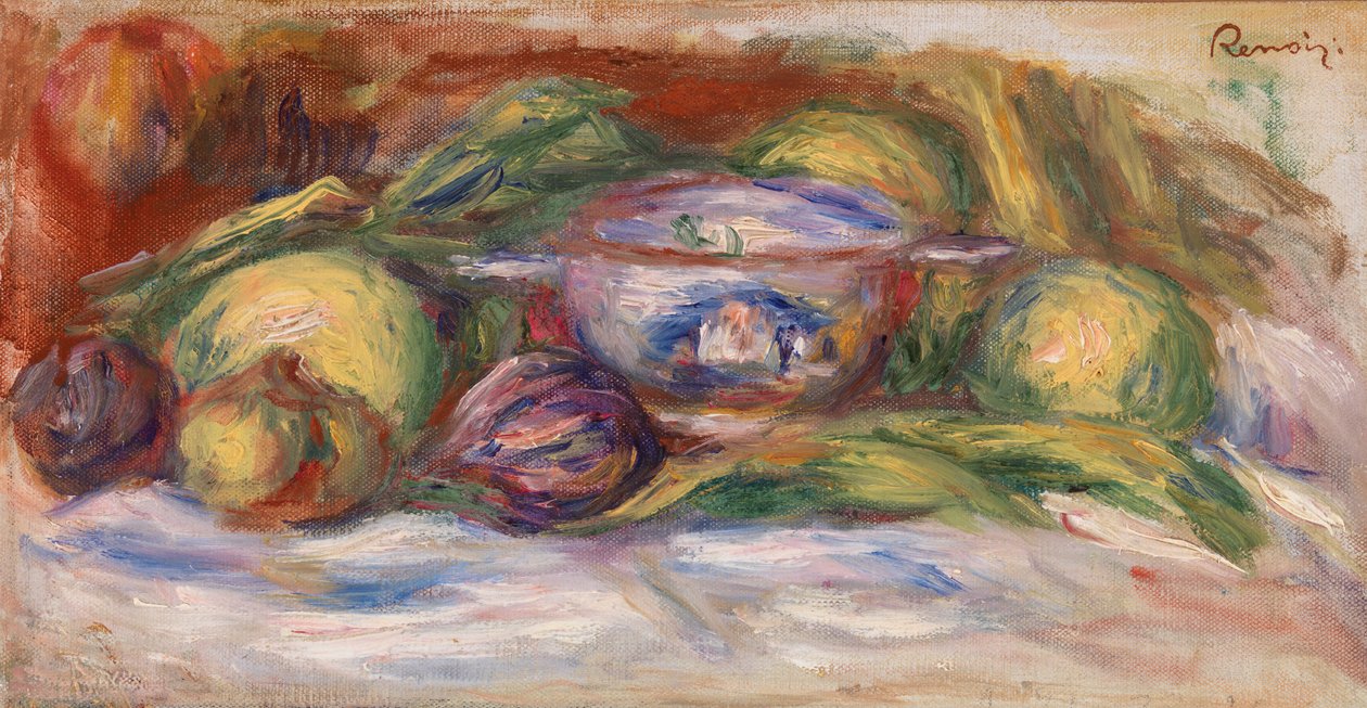 Mísa, fíky a jablka od Pierre Auguste Renoir