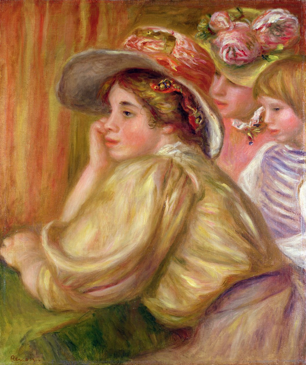 Coco a dva sluhové, 1910 od Pierre Auguste Renoir