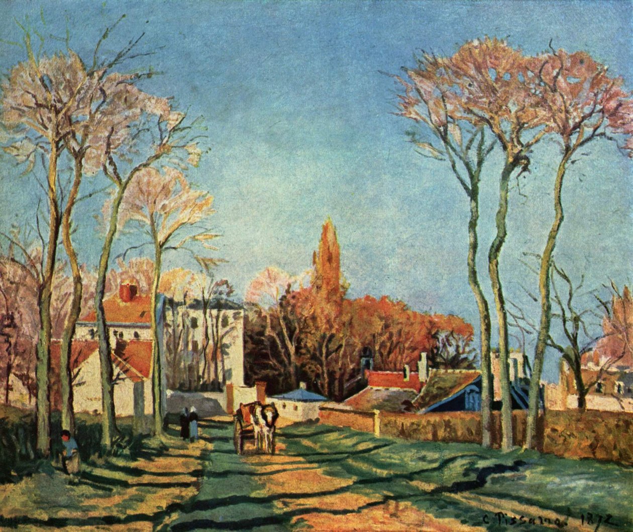 Vstup do vesnice Voisins od Pierre Auguste Renoir