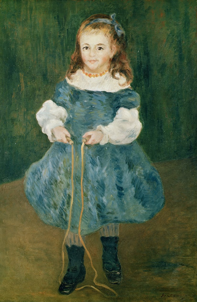 Dívka se švihadlem, 1876 od Pierre Auguste Renoir