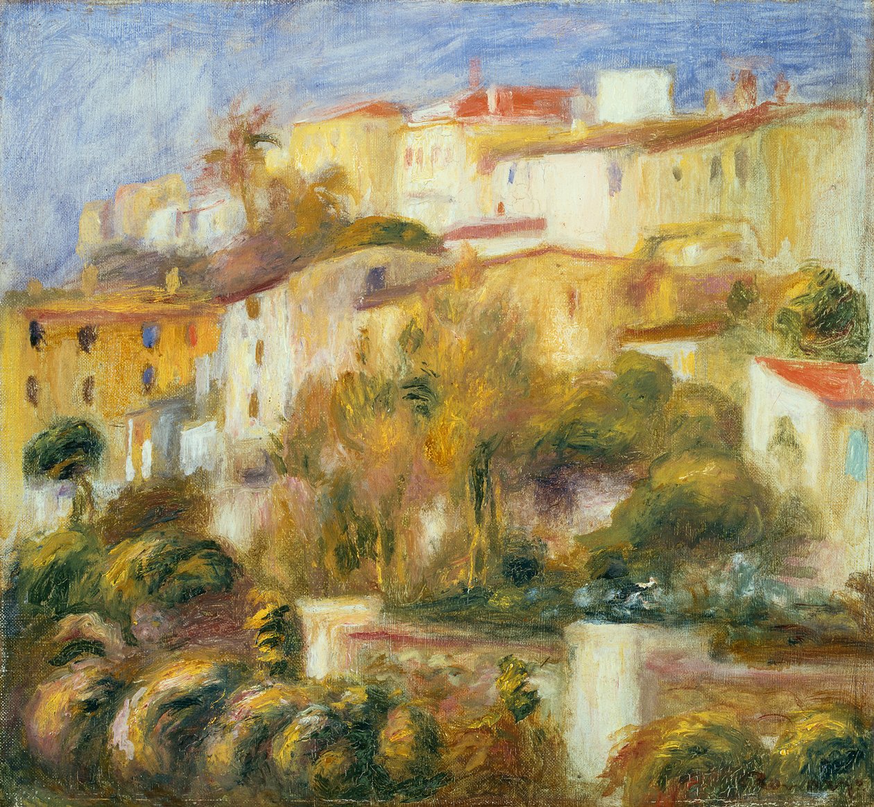 Dům v Cagnes, kolem roku 1900 od Pierre Auguste Renoir