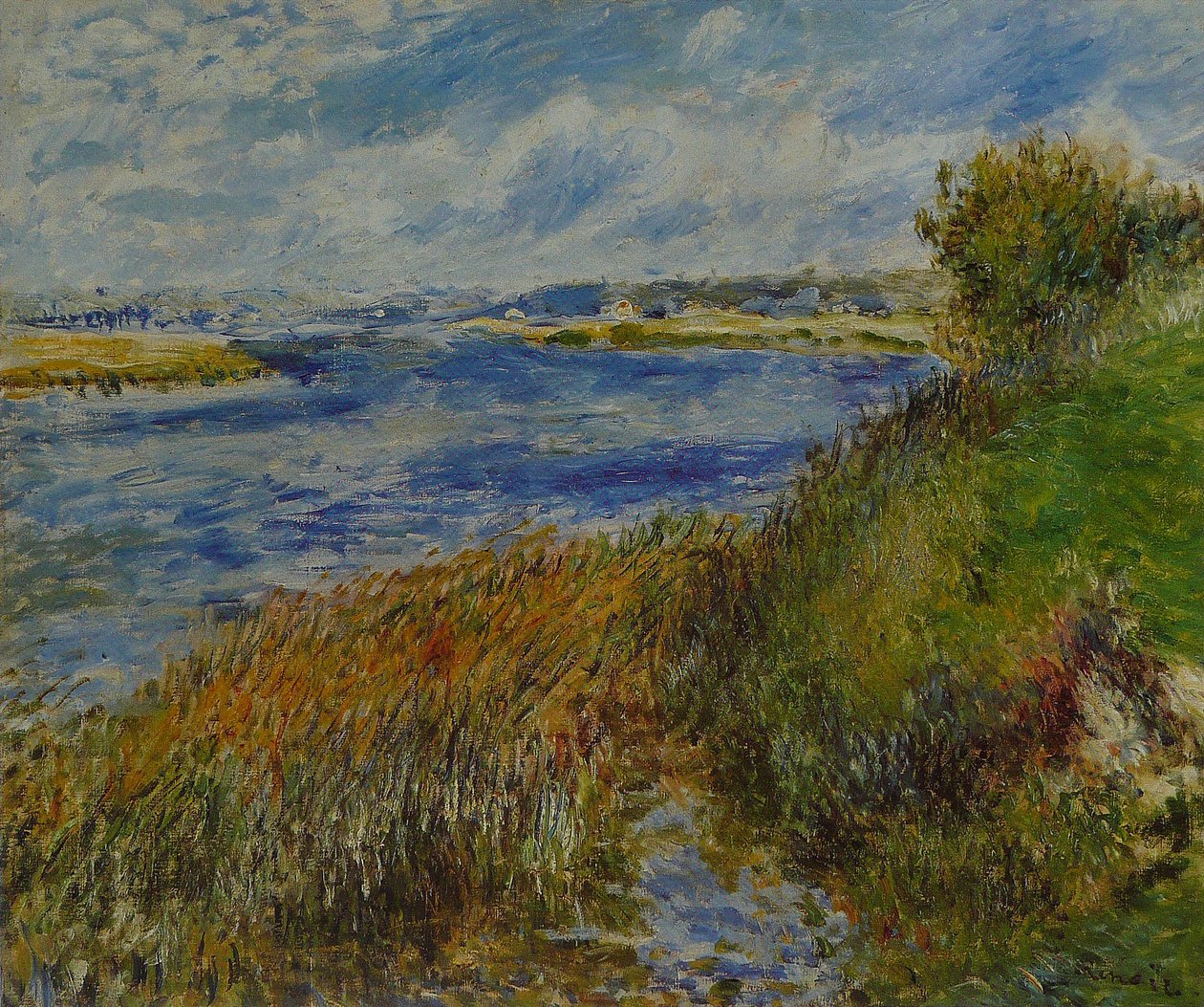 Seina v Champrosay od Pierre Auguste Renoir