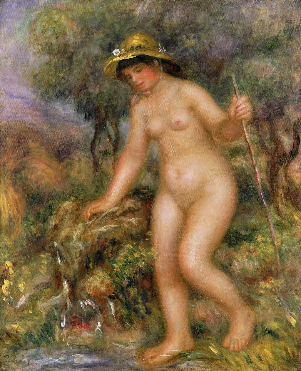 La Source nebo Gabrielle Nue od Pierre Auguste Renoir