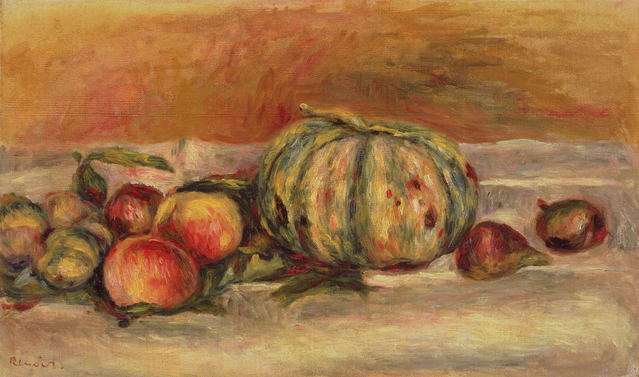Meloun a ovoce od Pierre Auguste Renoir