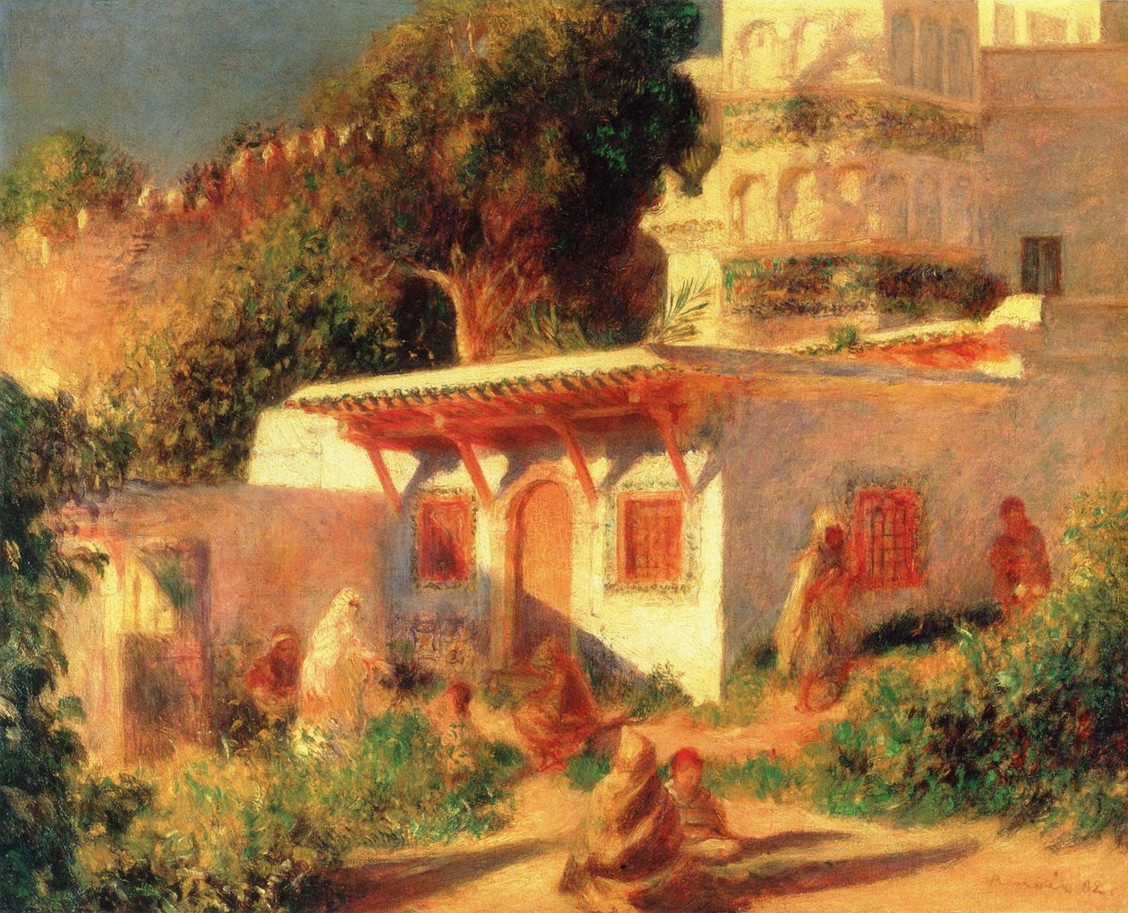 Mešita v Alžíru od Pierre Auguste Renoir