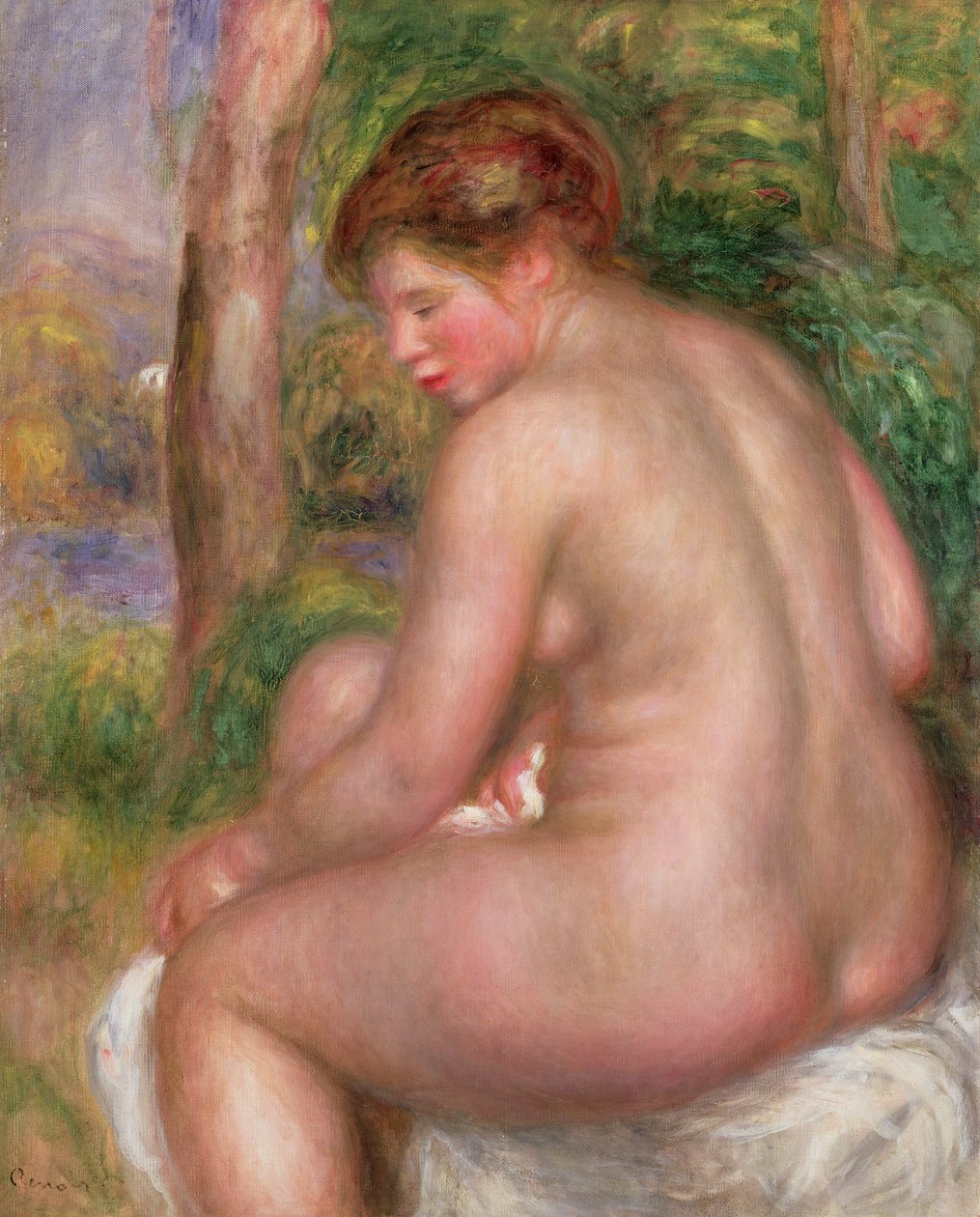 Akt, pohled zezadu, 1911 od Pierre Auguste Renoir