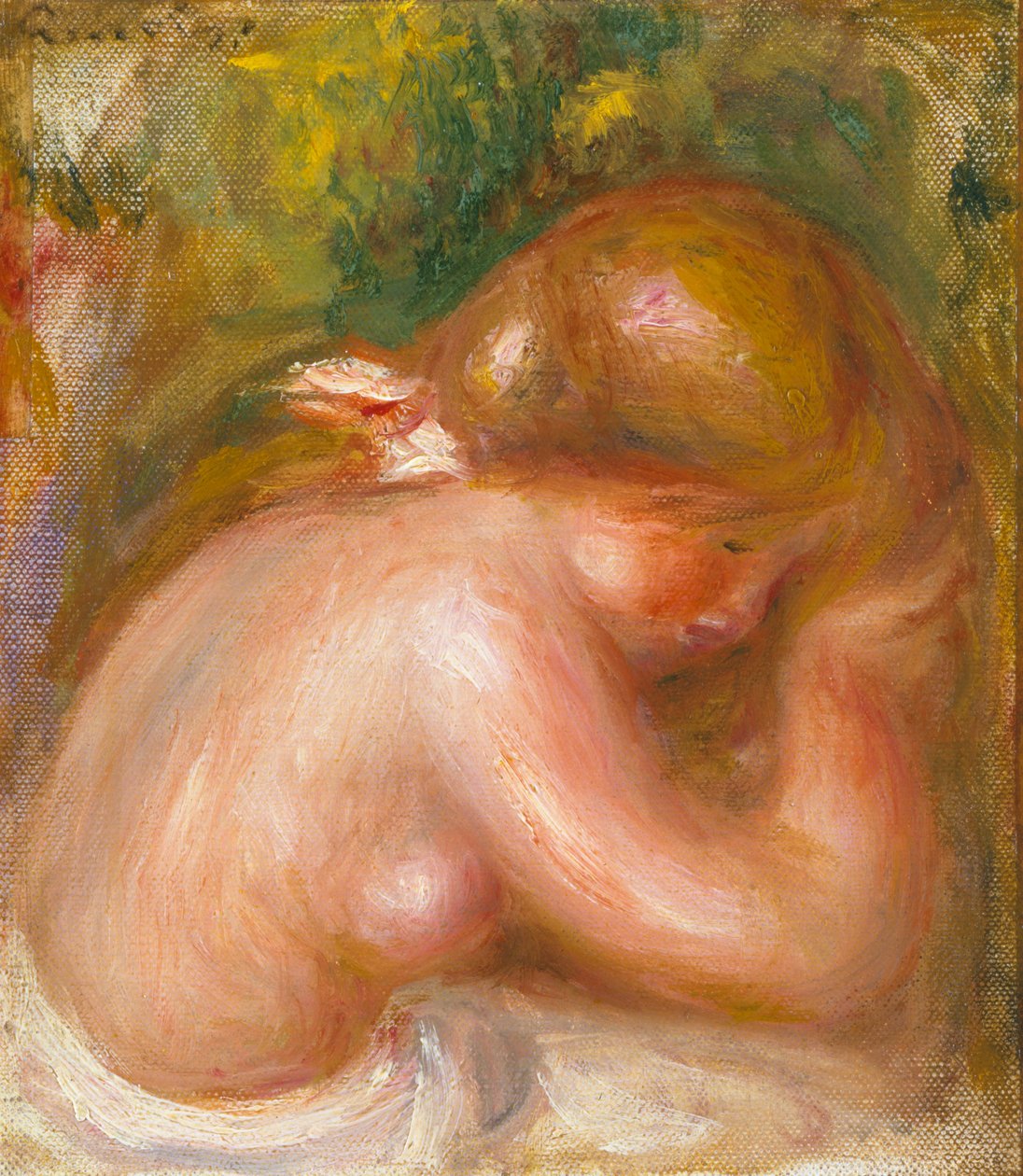 Nahé torzo mladé dívky kolem roku 1910–12 od Pierre Auguste Renoir