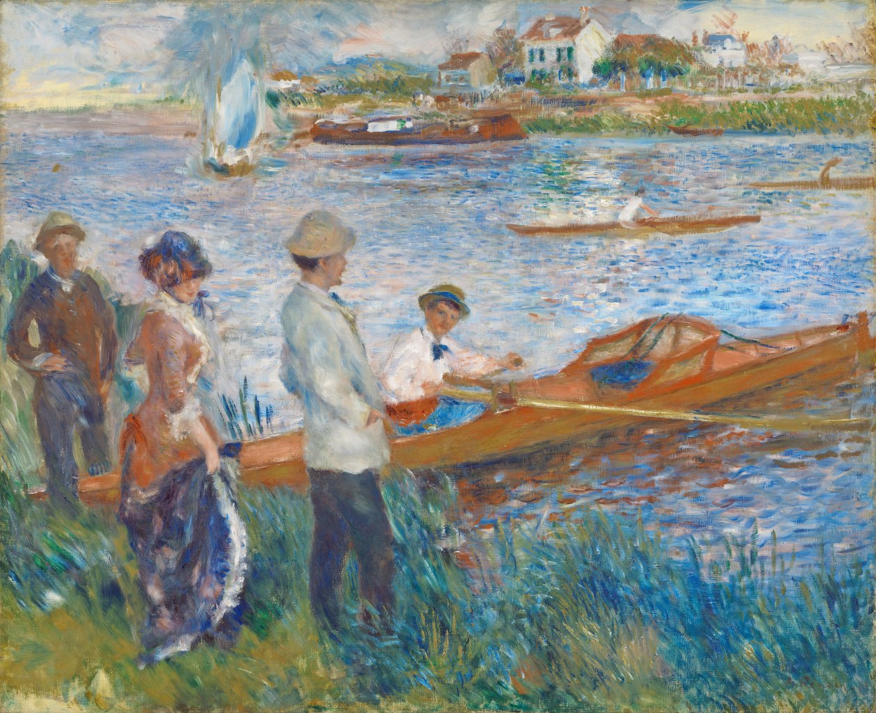 Veslaři v Chatou, 1879 od Pierre Auguste Renoir